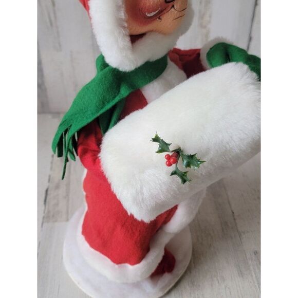 Annalee Mrs Claus 17" AS IS white muff hand warmer Xmas figure - Picture 5 of 15